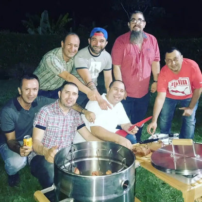 Barril Asador en acero inoxidable - Combo Dia del Padre
